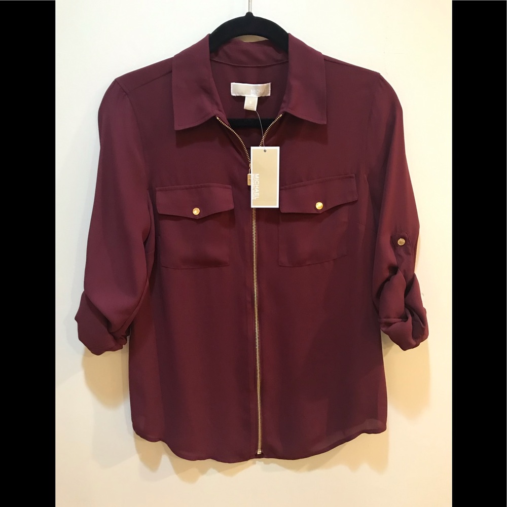 Michael Kors Lock Zip Top
